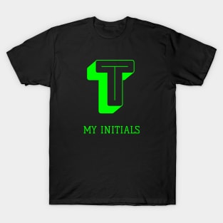 Letter T Initials Unique Name T-Shirt T-Shirt